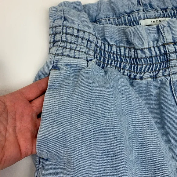 PacSun Women’s Paperbag Waist High Rise Mom Shorts Size M Medium - Picture 5 of 11